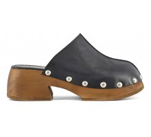 (image for) Fino Al -80% Wooden clog in leather F0817888-0145